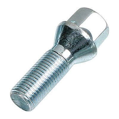 Wheel bolt M12x1.5x55 Conical H17 Silver