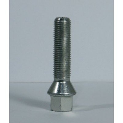 Wheel bolt M12x1.5x50 Conical H17 Silver