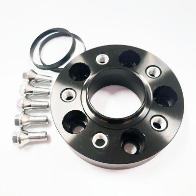 Adaptateur de roue pour  BMW 5x120 | 30mm | 72.6 | 14x1.5 | double fixation | série noire