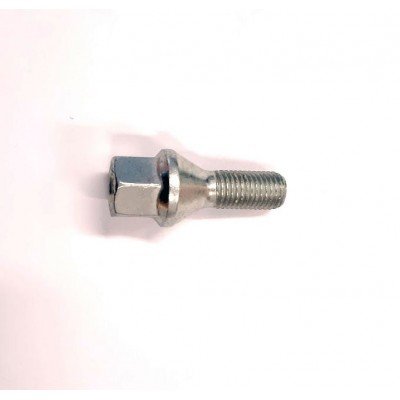 Wheel bolt M12x1.5x25 Conical H17 Silver