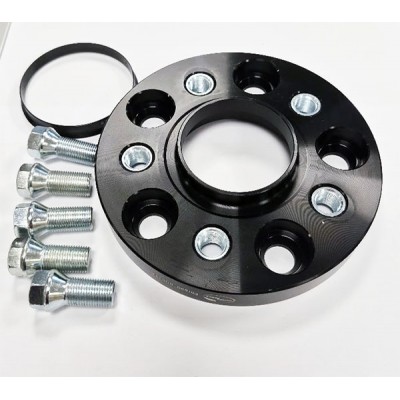 Adaptateur cercle de trou 5x120(côté moyeu) a 5x112(jante) | 20mm | 74.1/66.6 | 14x1.25 | serie noire