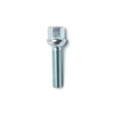 Wheel bolt M12x1.5x55 Ball seat H17 Silver R12