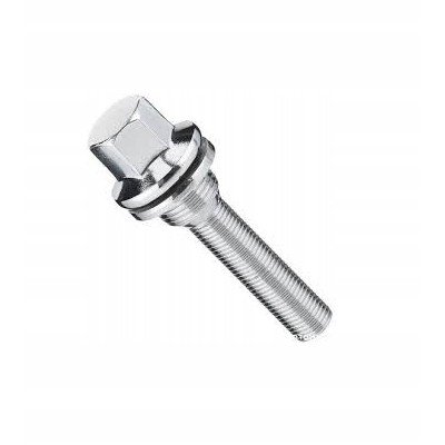 Wheel bolt Peugeot M12x1.25x51 Flat H17 Silver